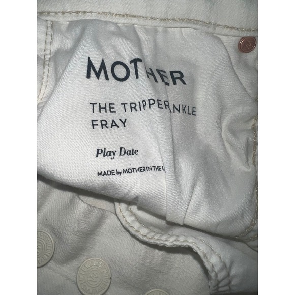 MOTHER  designer The Tripper Ankle Fray Play Date Size 24 Coastal Boho Bohemian - Picture 9 of 12